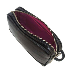 BOLSA TIRACOLO PRETA CROCO A 50011 0670 0030 AREZZO - Vintedoisk