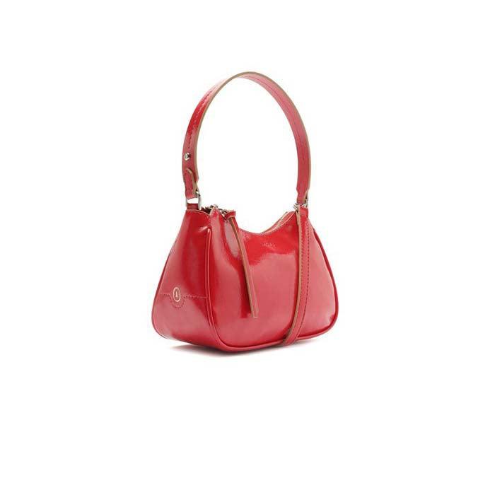 BOLSA TIRACOLO VERMELHA VERNIZ C 50002 0079 0004 ANACAPRI Imagem secundária do produto