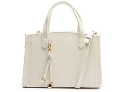 BOLSA TOTE MÉDIA ESTRUTURADA BRANCA C 50001 0171 0001 ANACAPRI - Vintedoisk