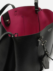 BOLSA TOTE PRETA GRANDE BAG CHARM HEXÁGONO A 50021 0825 0001 AREZZO - Vintedoisk