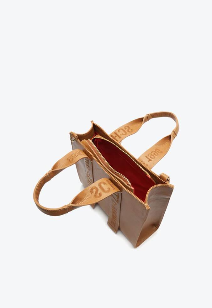 BOLSA TOTE TIRACOLO MÉDIA LÍVIA COURO CLARA S 50010 0439 0003 SCHUTZ - Vintedoisk
