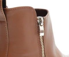 BOTA CANO BAIXO MARROM ZÍPER C 30476 0002 0002 ANACAPRI - Vintedoisk