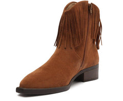 BOTA CANO CURTO MARROM CAMURÇA WESTERN C 30447 0005 0002 ANACAPRI - Vintedoisk