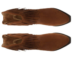 BOTA CANO CURTO MARROM CAMURÇA WESTERN C 30447 0005 0002 ANACAPRI - Vintedoisk
