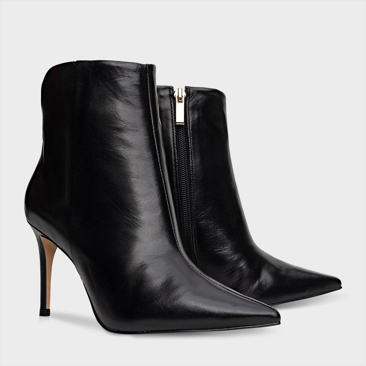 BOTA CLASSIC BICO E SALTO FINO PRETA 195033 CARRANO - Vintedoisk