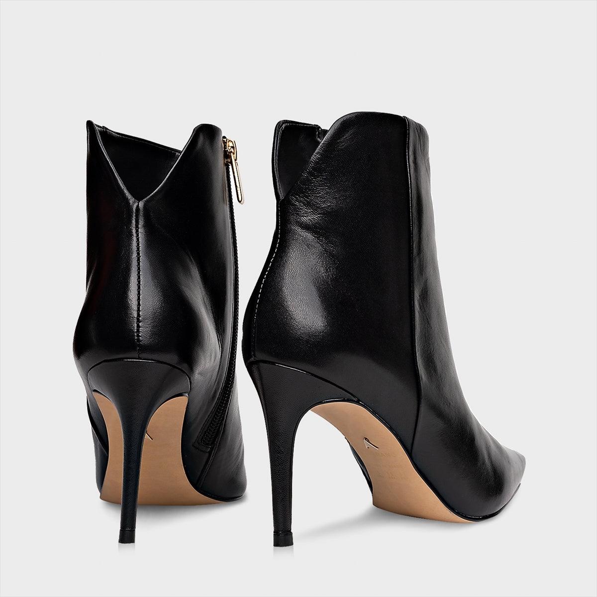 BOTA CLASSIC BICO E SALTO FINO PRETA 195033 CARRANO - Vintedoisk
