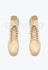 BOTA COTURNO AMARRAÇÃO COURO CREME S 20673 0001 0039 SCHUTZ - Vintedoisk