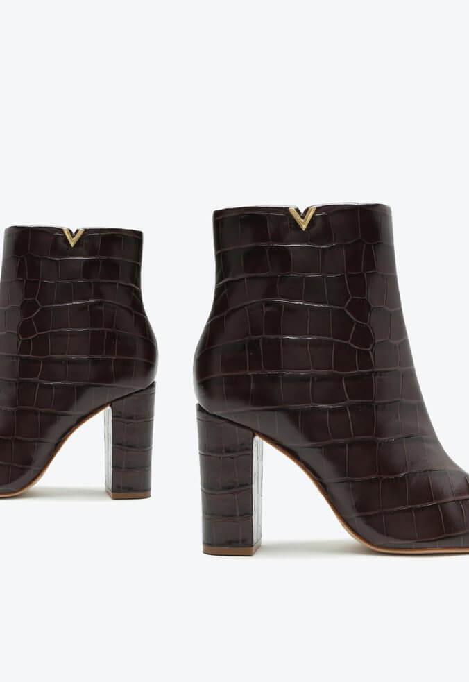 BOTA COURO CROCO MARROM S 20727 0013 0016 SCHUTZ - Vintedoisk