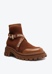 BOTA TRATORADA LOGO KNIT MARROM S 21204 0018 0003 SCHUTZ - Vintedoisk