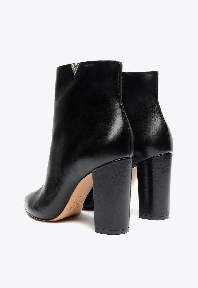 BOTA TRIANGLE SALTO BLOCO COURO PRETA S 20727 0013 0006 SCHUTZ - Vintedoisk