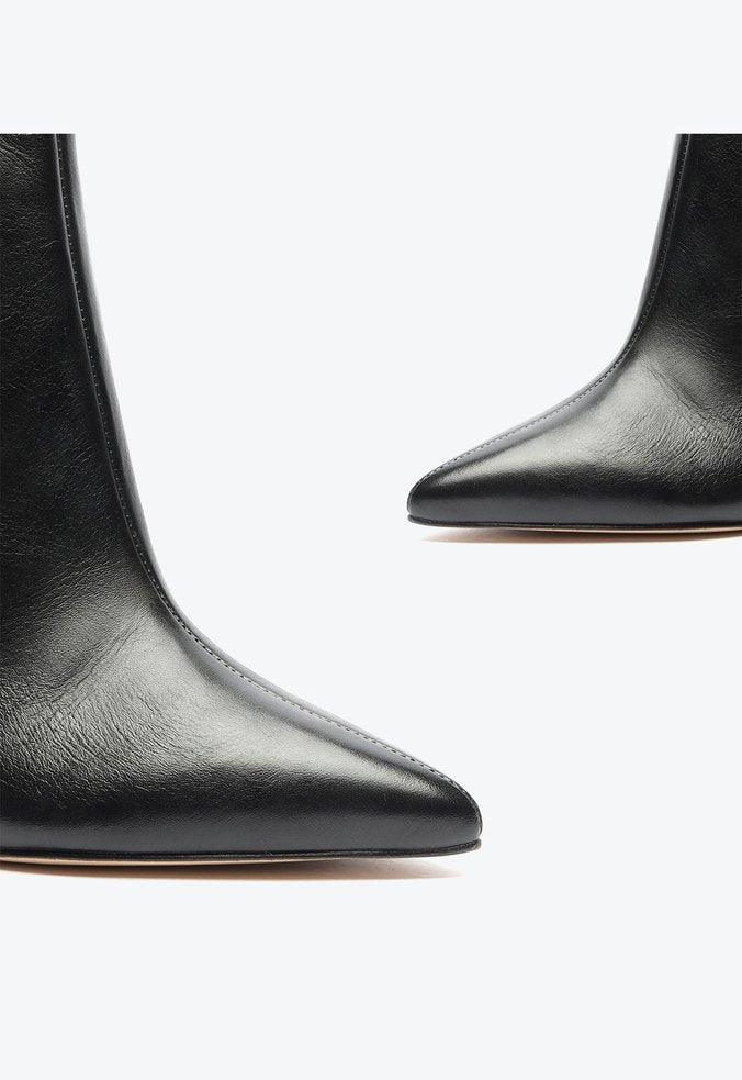 BOTA TRIANGLE SALTO BLOCO COURO PRETA S 20727 0013 0006 SCHUTZ - Vintedoisk