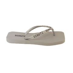 CHINELO CINZA LOGO BRILHO S 21306 0013 0003 SCHUTZ - Vintedoisk