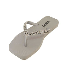 CHINELO CINZA LOGO BRILHO S 21306 0013 0003 SCHUTZ - Vintedoisk