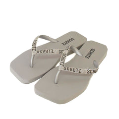 CHINELO CINZA LOGO BRILHO S 21306 0013 0003 SCHUTZ - Vintedoisk
