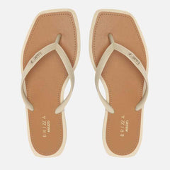 CHINELO DE DEDO OFFWHITE SQUARE PALMILHA MARROM Z 19027 0001 0009 BRIZZA - Vintedoisk