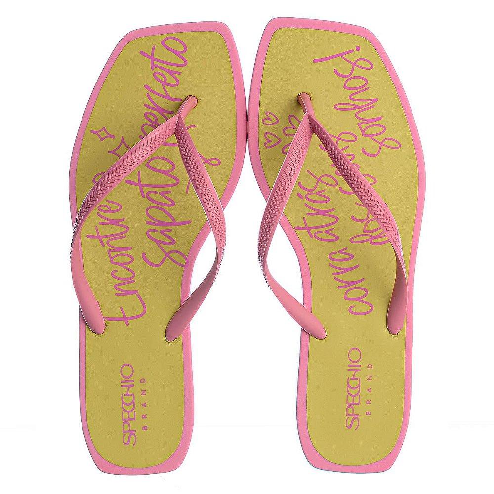 CHINELO FEMININO INJETADO TRANCOSO ROSA 010.001SBV23 SPECCHIO BRAND - Vintedoisk