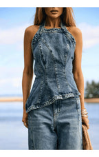 TOP JEANS EVASE SILHUETTE DIRTY WASH 1117829103 ALCANCE