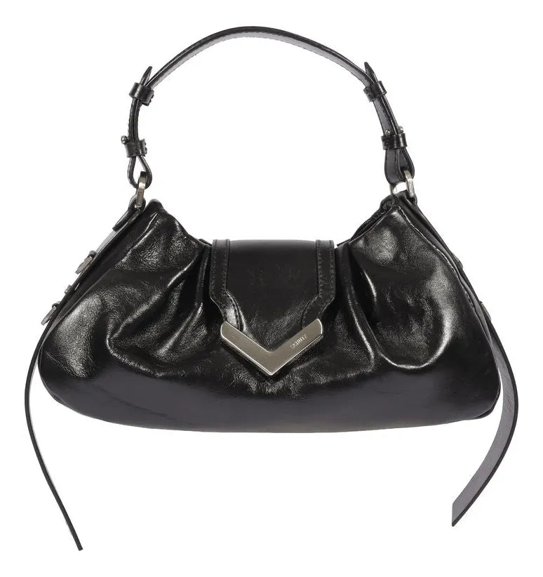 BOLSA HOBO MEDIA COURO PRETA S 50018 3404 0001 SCHUTZ