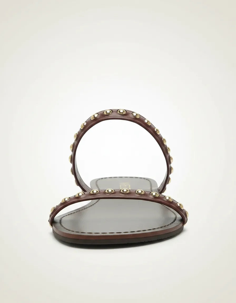 RASTEIRA MARROM DUAS TIRAS TACHAS A 02012 0571 0002 AREZZO