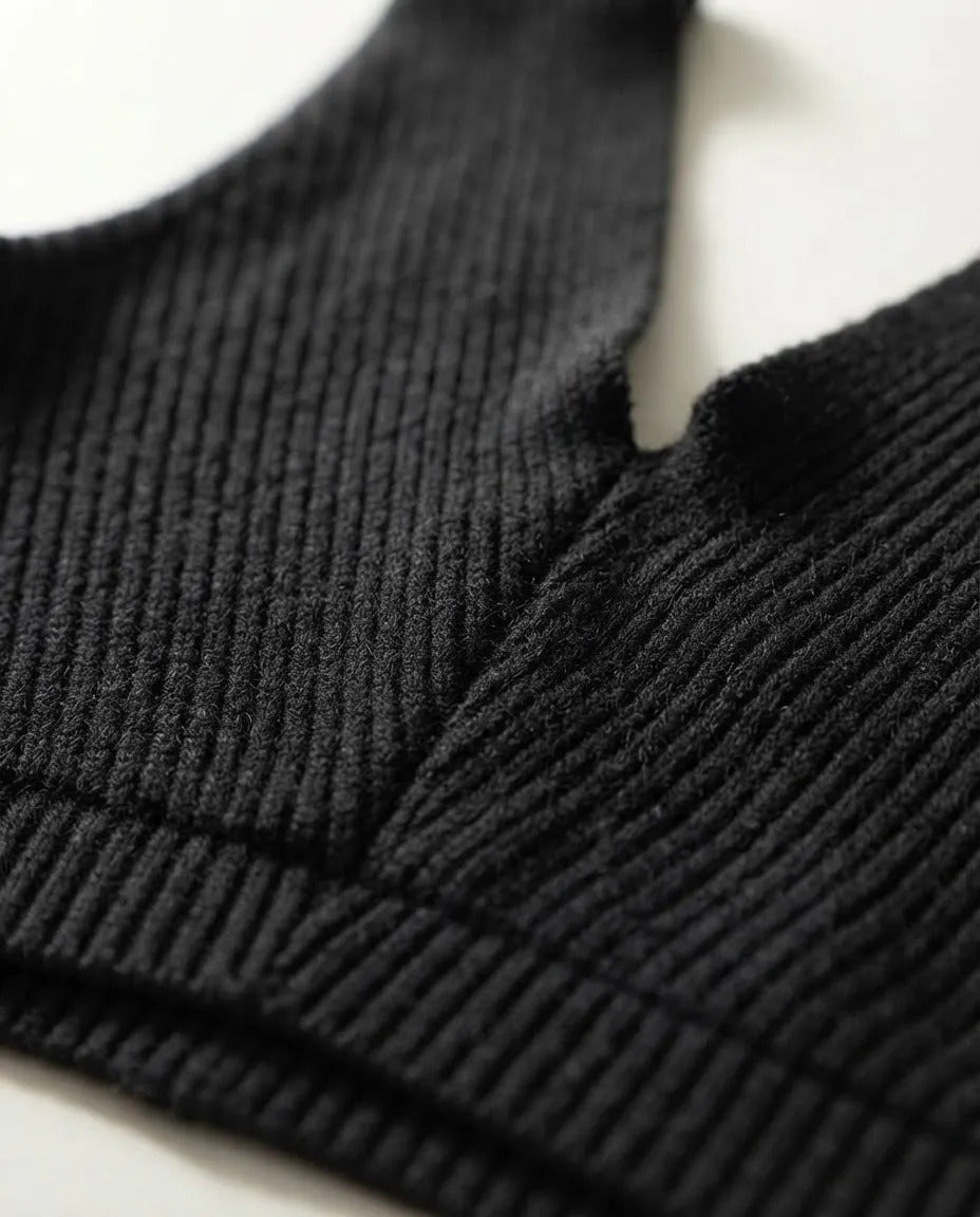 BLUSA CROPPED ALÇA LARGA TRICOT 101990 CACAY