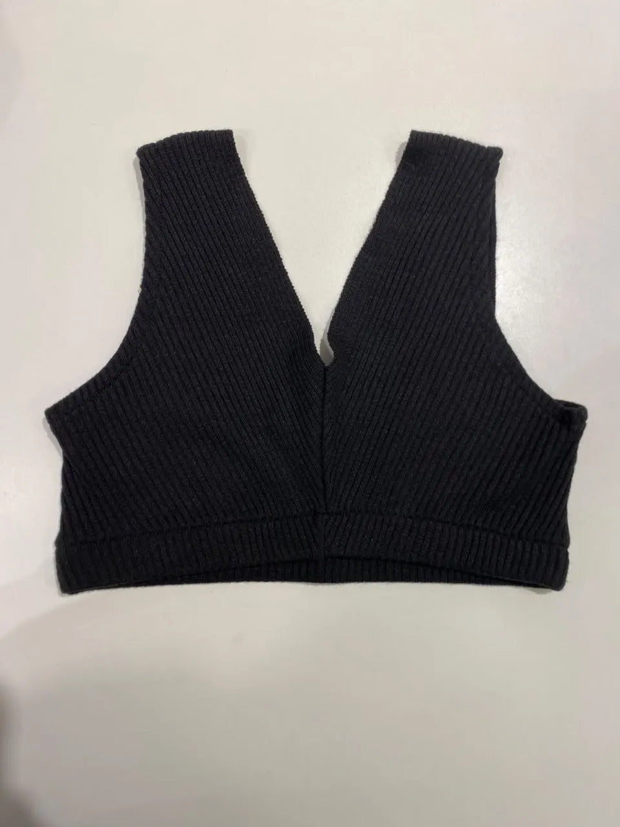 BLUSA CROPPED ALÇA LARGA TRICOT 101990 CACAY Imagem principal do produto