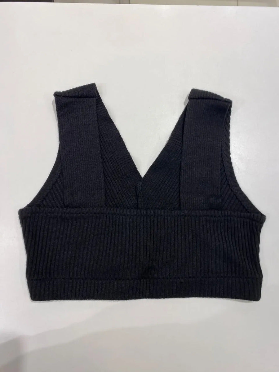 BLUSA CROPPED ALÇA LARGA TRICOT 101990 CACAY Imagem secundária do produto