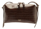 BOLSA CROCO MARROM PEQUENA A 50023 6937 0006 AREZZO
