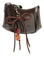 BOLSA TIRACOLO PEQUENA GUMMY MARROM C 50002 0243 0001 ANACAPRI