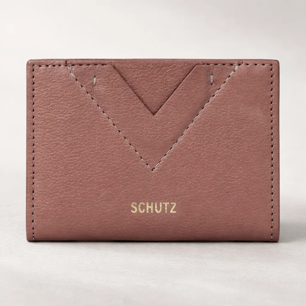 PORTA CARTÃO ELLIE COURO MARROM S 46058 0111 0079 SCHUTZ