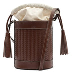 BOLSA BUCKET MÉDIA TRESSÊ MARROM C 50016 2092 0001 ANACAPRI
