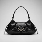BOLSA HOBO MEDIA COURO PRETA S 50018 3404 0001 SCHUTZ