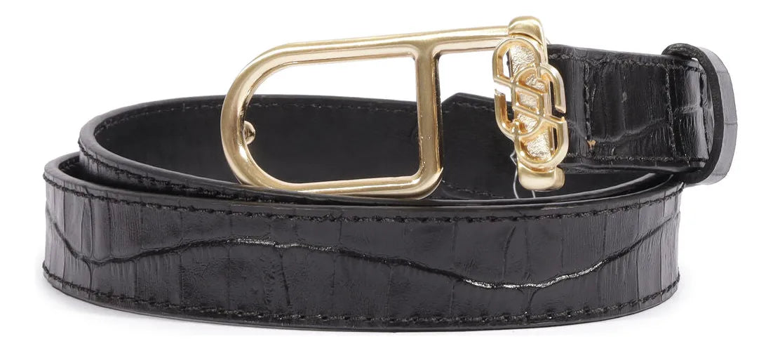 CINTO FINO CROCO PRETO S 43001 0186 0001 SCHUTZ