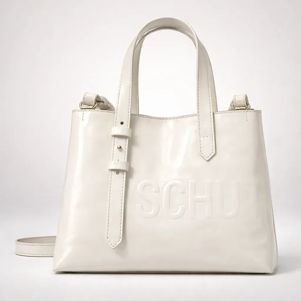 BOLSA TOTE MEDIA OFF WHITE S 50015 1655 0003 SCHUTZ
