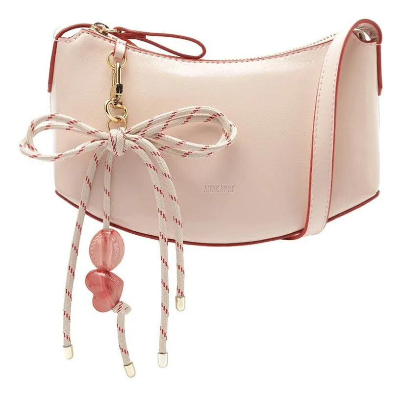 BOLSA TIRACOLO PEQUENA GUMMY ROSA C 50002 0243 0003 ANACAPRI
