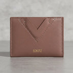 PORTA CARTÃO ELLIE COURO MARROM S 46058 0111 0079 SCHUTZ