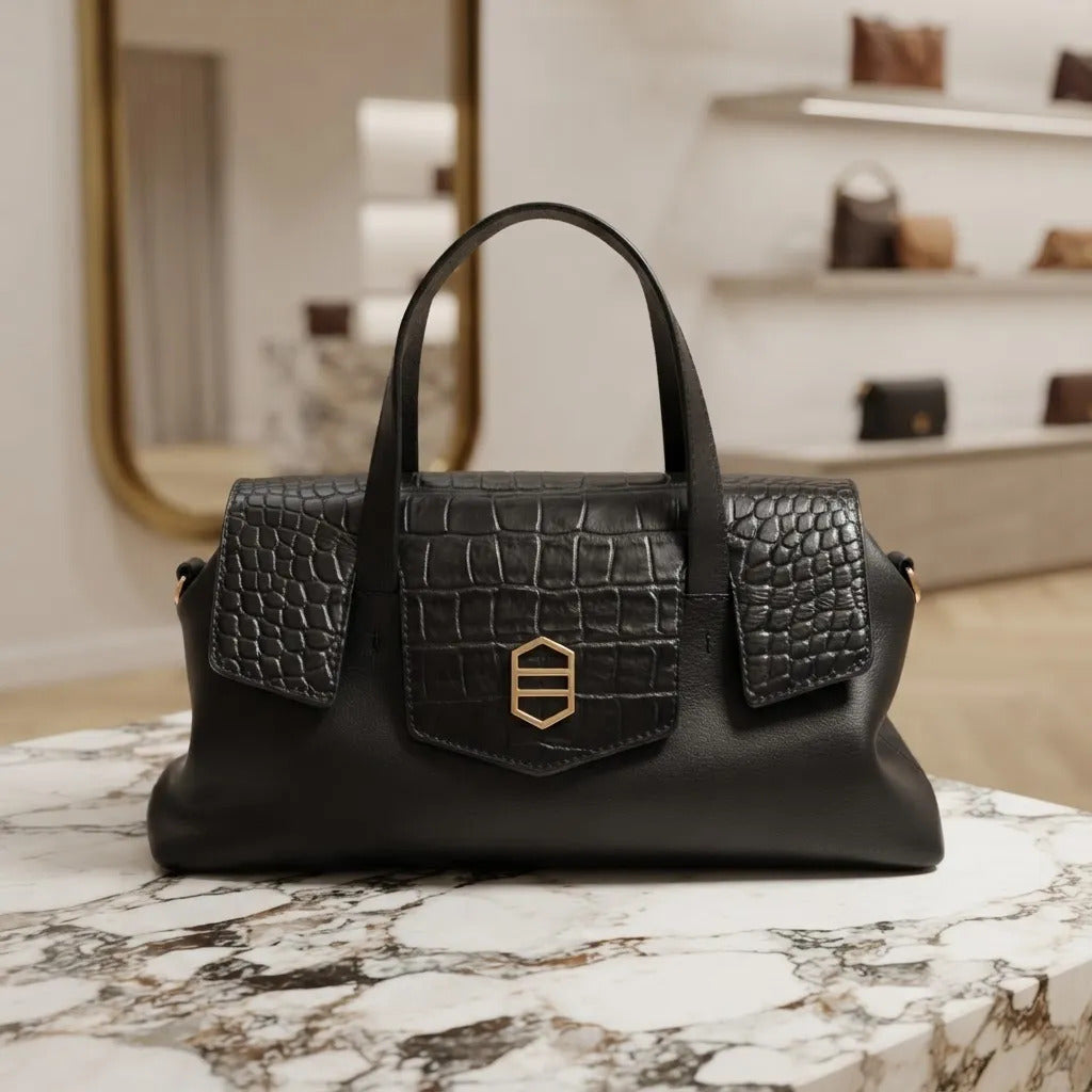 BOLSA TIRACOLO PEQUENA COURO PRETO A 50021 1148 0001 AREZZO