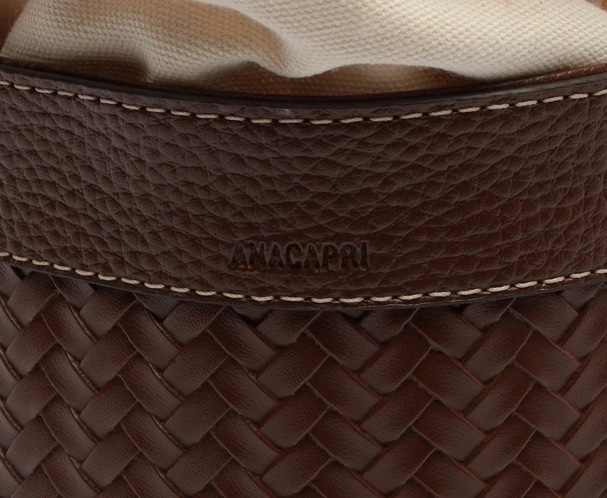 BOLSA BUCKET MÉDIA TRESSÊ MARROM C 50016 2092 0001 ANACAPRI