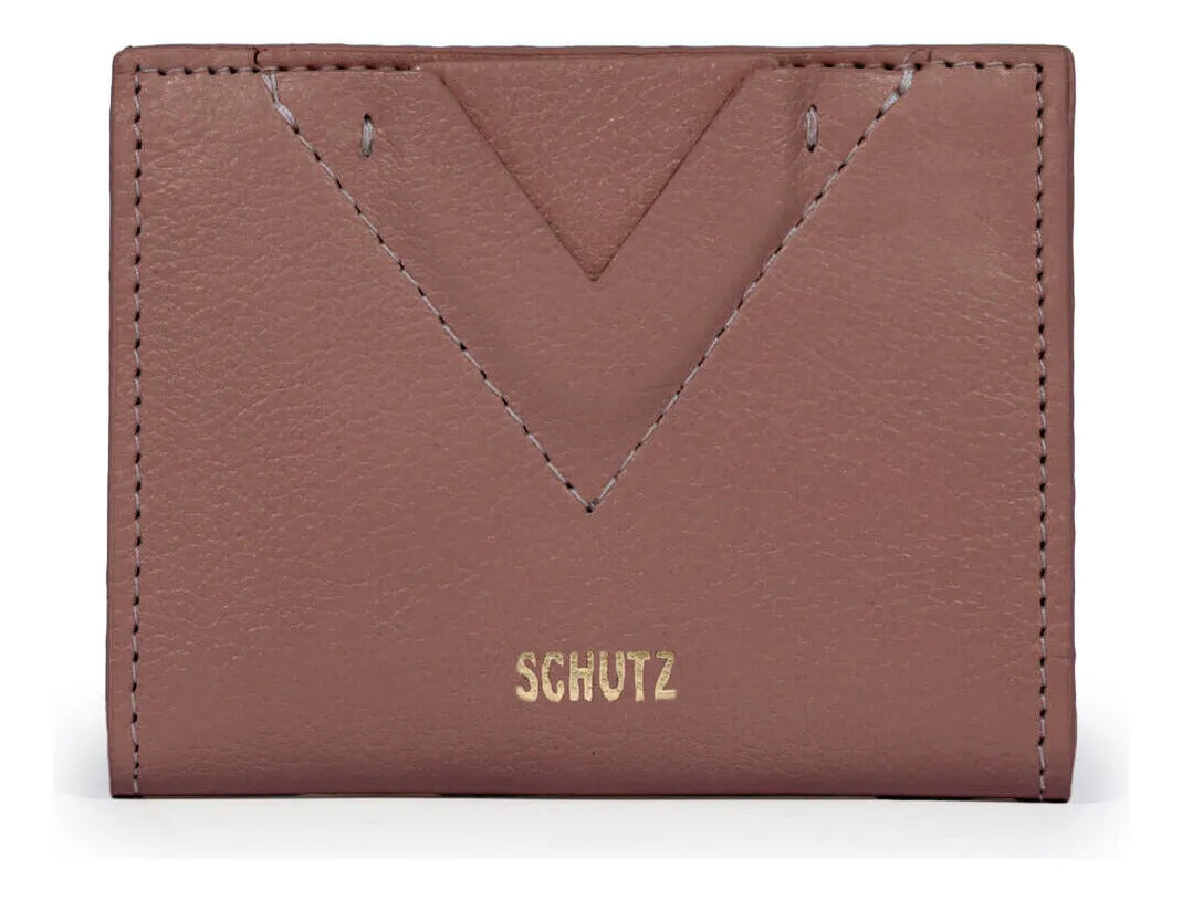 PORTA CARTÃO ELLIE COURO MARROM S 46058 0111 0079 SCHUTZ