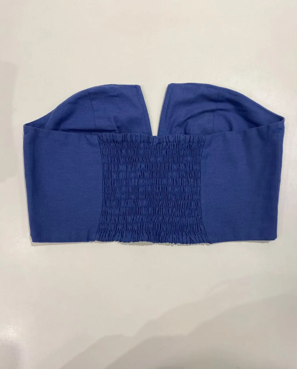 BLUSA CROPPED LISO DET ARO 108286 CACAY Imagem secundária do produto
