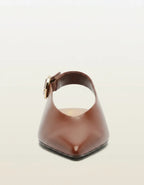 SAPATILHA COURO SLINGBACK BICO FINO FIVELA  A 13219 0040 0013 AREZZO