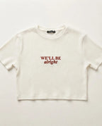 BLUSA T-SHIRT CROPPED WELL BE ALRIGHT 221064 LERRUX