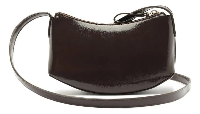 BOLSA TIRACOLO PEQUENA GUMMY MARROM C 50002 0243 0001 ANACAPRI