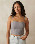BLUSA CROPPED LISTRAS 41356 GROOVY