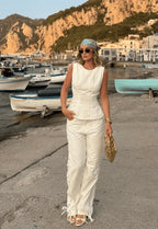 CALCA RETA LACED EVORA OFF WHITE 1107900540 ALCANCE