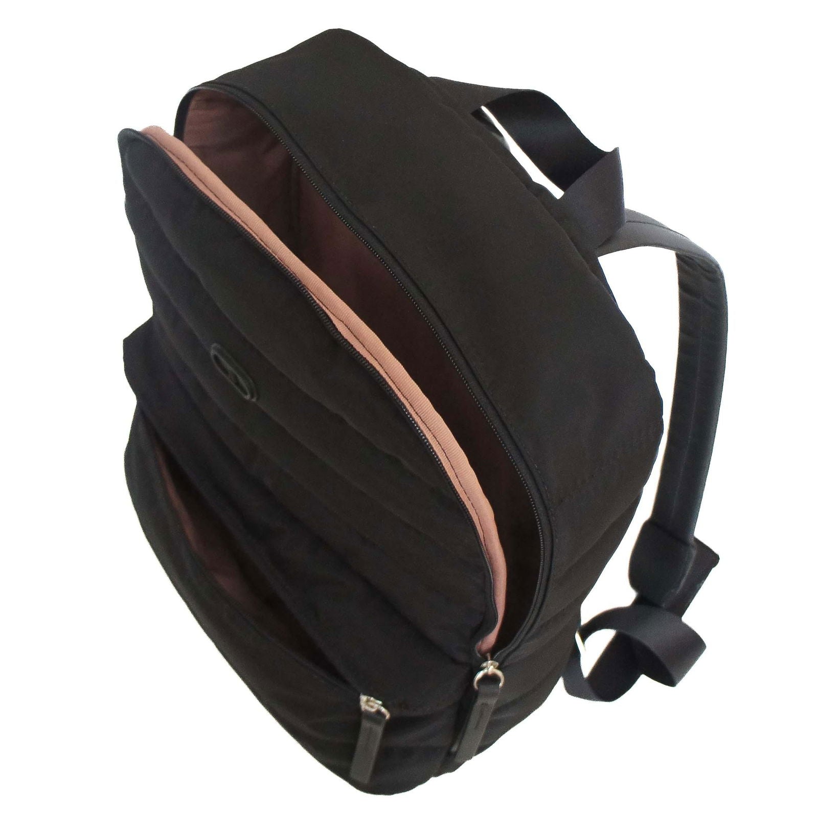 MOCHILA MEDIA TECIDO PRETA C 50001 0127 0001 ANACAPRI - Vintedoisk