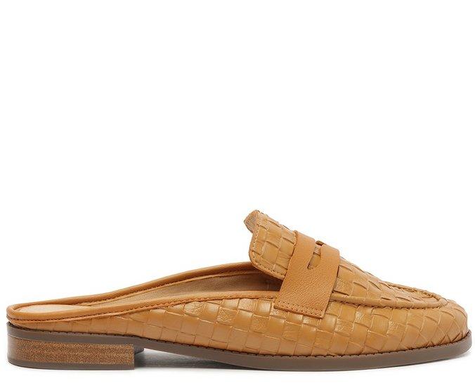 MULE MARROM CANELA TRESSÊ FIRENZE C 30449 0013 0001 ANACAPRI - Vintedoisk