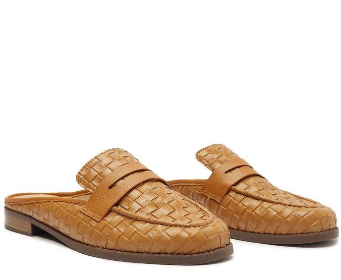 MULE MARROM CANELA TRESSÊ FIRENZE C 30449 0013 0001 ANACAPRI - Vintedoisk