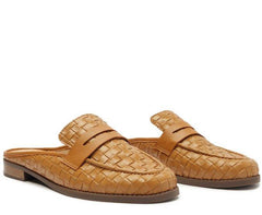 MULE MARROM CANELA TRESSÊ FIRENZE C 30449 0013 0001 ANACAPRI - Vintedoisk