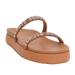 PAPETE MARROM DUAS TIRAS BRILHANTES S 20733 0064 0034 SCHUTZ - Vintedoisk