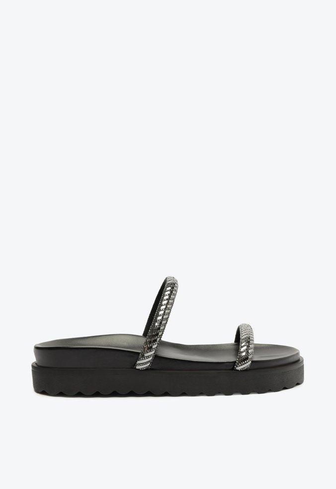 PAPETE PRETA DUAS TIRAS BRILHO S 20733 0163 0002 SCHUTZ - Vintedoisk